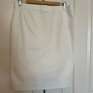 J. Crew Classic White Pencil Skirt